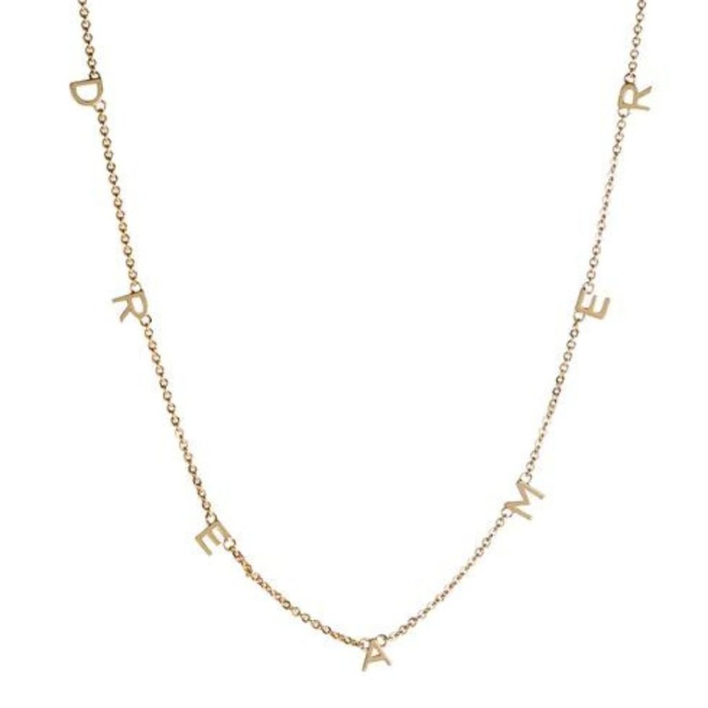 Gold Necklace-Dreamer/Dainty 16"-19"